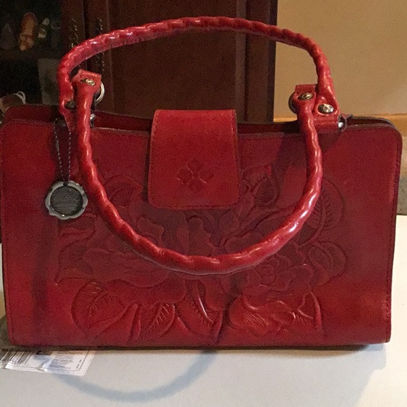 🌹Patricia Nash Red Roses Embossed Leather Bag🌹 - Picture 2 of 9